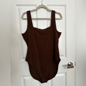 Old Navy Tank Top Square Neck Brown XL Body Suit